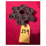 Vtg Mid Century Mod Dansk Cast Iron Candleholder