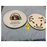 Mt Vernon Handpainted Plate & Holly Hobby