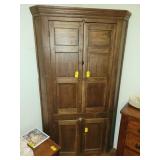 Antique Primitive Corner Cabinet