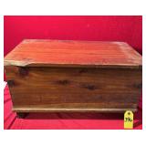 Vtg Homemade Cedar Storage Box