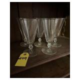 5 Georgian Wine Glasses