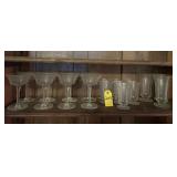 Vtg Etched Glass Glassware