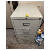 2 Drawer Metal File Cabinet