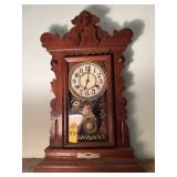 Antique " Gingerbread" Style Mantle Clock