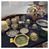 Vtg Glassware And Home Decor