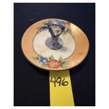 Vtg Noritake Art Deco Lusterware Small Server