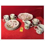 Vtg Lenwile Ardalt China Snack Set