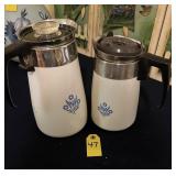 2 Corning Ware Coffee Pots