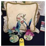 Hummingbirds And Pillow
