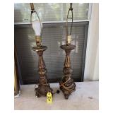 Antique Gilded Lamps