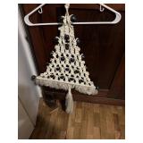 Retro Homemade Macrame Christmas Tree