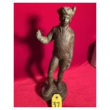 Vtg Chalkware Revolutionary Soldier