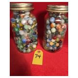 2 Jars Of Marbles