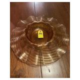 Vintage Carnival Glass Marigold Bowl 15.5" R