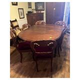 Drop Leaf Dining Table And 6 Chairs