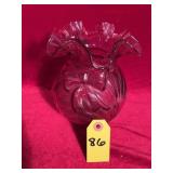 Fenton Country Cranberry Vase