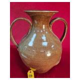 15" Jb Cole Pottery Vase With Rat Tail Handles