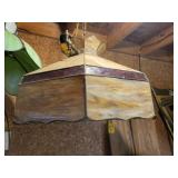 Stained Glass Hanging Lamp - 1 Broken Glass 22"