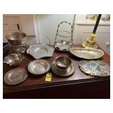 Sterling 6" Bowl And Silverplate  Misc