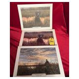 3 Unframed Bruce Miller Prints