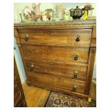 Primitive Antique 4 Drawer Chest Of Drawers