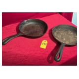 Two Wagner #6 Skillets