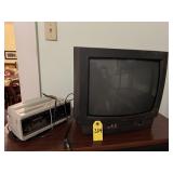 Retro J V C Television & Soundesign Clock And
