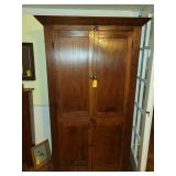 Antique Paneled Cupboard 72" Hx 35.25" Wx 16.5" D