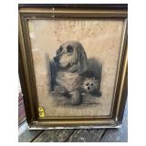 Vtg Dignity & Impudence Print Signed Millner