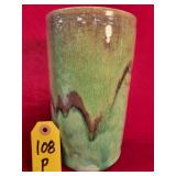 7 3/4" North State Pottery Cylinder Vase