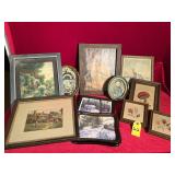 Assorted Needlework And Prints