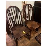 2 Vintage Nichols & Sons Windsor Chairs