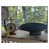Antique Columbia Family Scale & Scale Pan