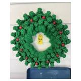 Retro Macrame Christmas Wreath