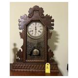 Antiique Waterbury Gingerbread Style Mantle Clock