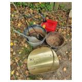 Ash Bucket , Coal Shovel, Gas Can