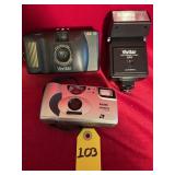 Kodak Advantix F300, Vivitar Camera & Uflash