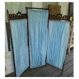Oak Stick & Ball Room Divider/ Changing Screen