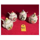 Vintage Lenox Orchard Jam Jars