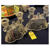 Vtg Anchor Hocking Double Candleholder