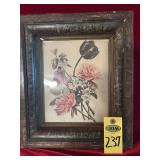Vtg " Bouquet Of Tulips,peonies & A Branch From An