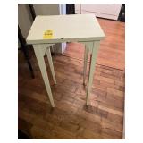 White Accent Table 23" H