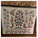 Vintage Needlepoint 17.5"x21.5"