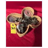 Basket Of Vintage Cookie & Biscuit Cutters
