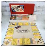 1936 Finance Board Game - Wood Game Pieces