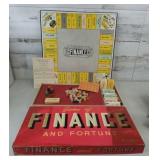 1936 Board Game of Finance & Fortune - Wood Game