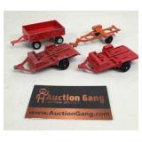 Group of Tootsietoy Metal Trailers