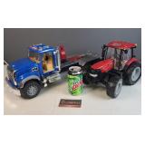 Case Plastic Tractor & Mack Truck