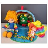 Vintage Rainbow Brite Dolls and Carrying Case