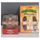 *NEW* Pair of Wood Puzzle/Brain Teasers